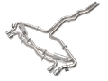 Picture of aFe 20-22 Audi RS6 Avant V8 4Ltt MACH Force-Xp 3in to 2-5in 304 SS Cat-Back Exhaust w-Polished Tip