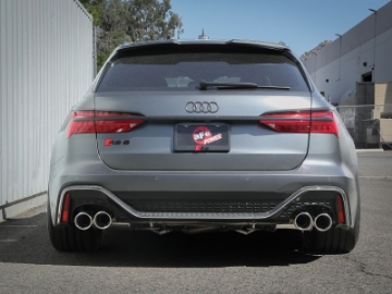 Picture of aFe 20-22 Audi RS6 Avant V8 4Ltt MACH Force-Xp 3in to 2-5in 304 SS Cat-Back Exhaust w-Polished Tip