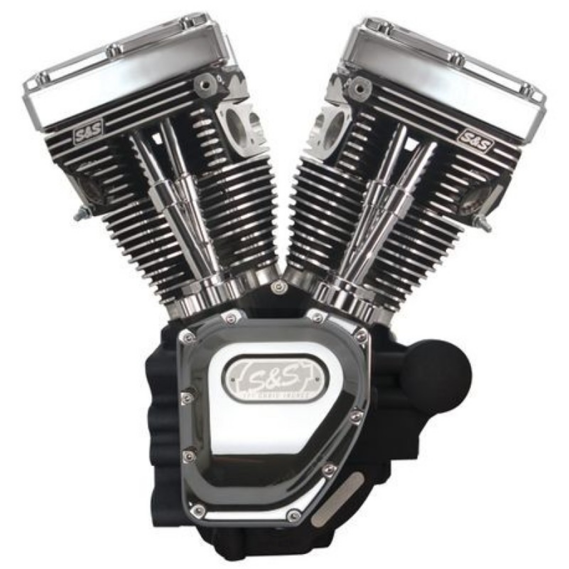 Picture of S&S Cycle 07-16 Touring Models T111 T-Series Long Block Engine - Wrinkle Black