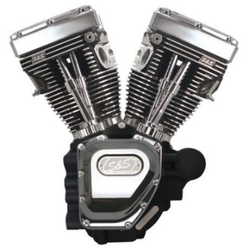 Picture of S&S Cycle 07-16 Touring Models T111 T-Series Long Block Engine - Wrinkle Black