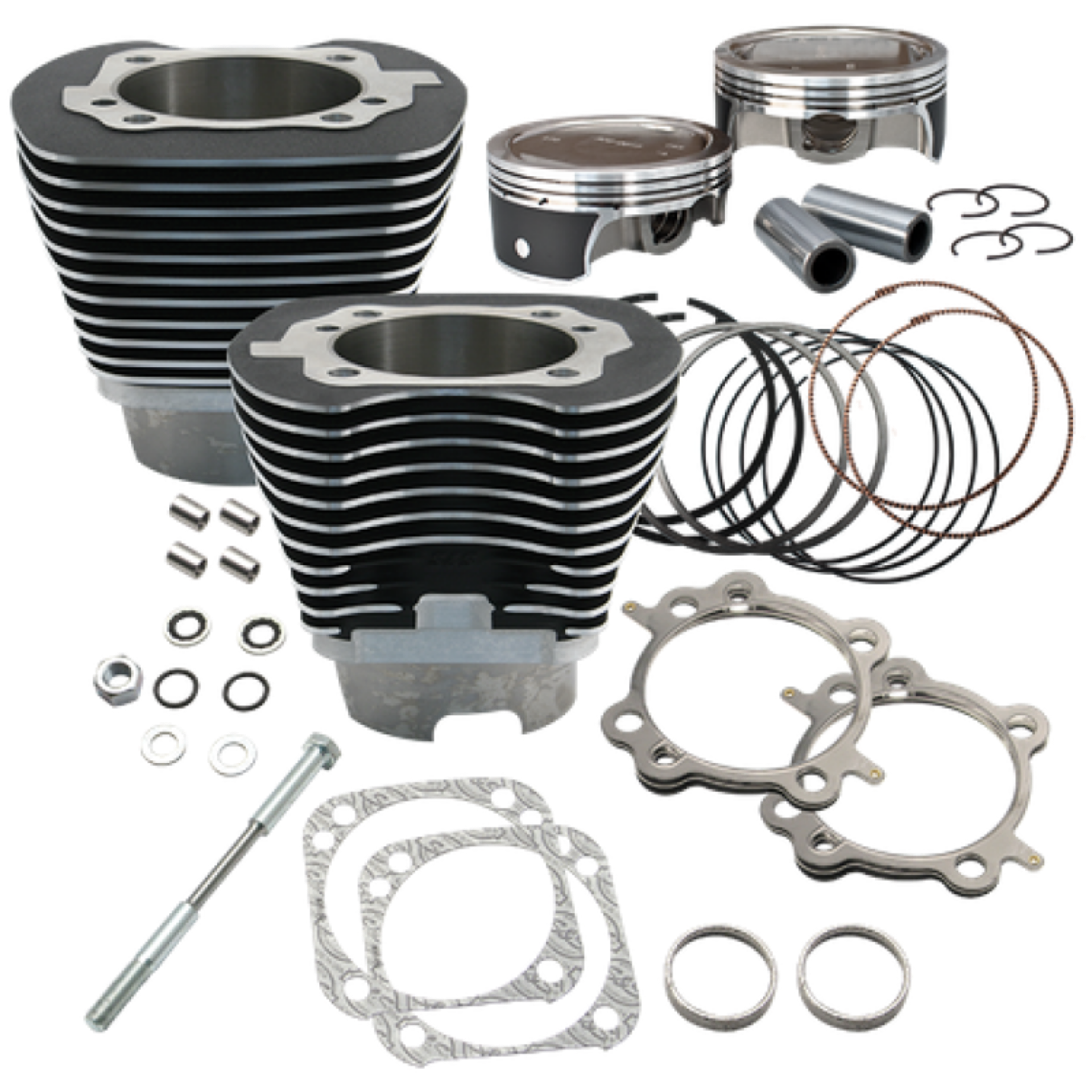 Picture of S&S Cycle 07-16 BT 124in Low Compression 4-1-8in Big Bore Kit - Wrinkle Black