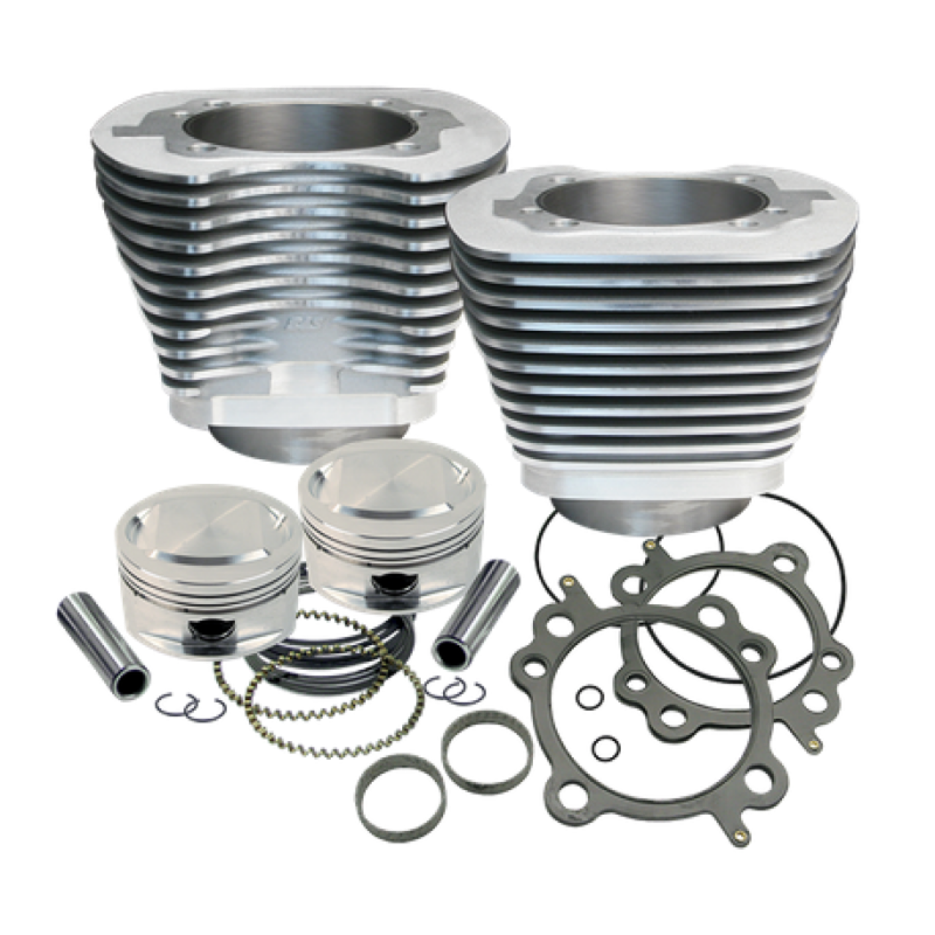 Picture of S&S Cycle 1999+ BT Replacement 3-7-8in Bore Cylinder & Piston Kit For S&S 95in Big Bore Kit - Silver