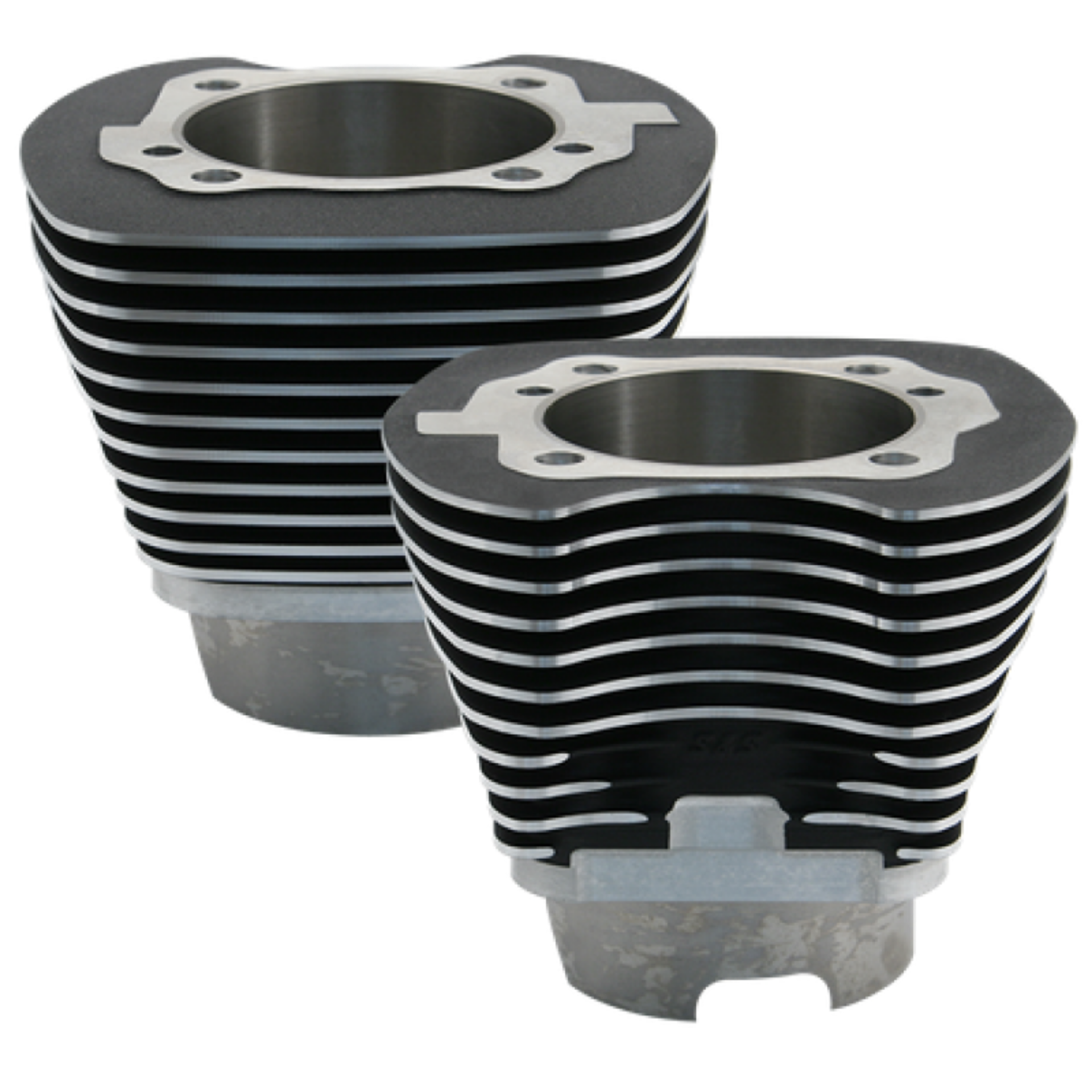 Picture of S&S Cycle 99-06 BT 4-1-8in Bore Cylinder Set For 111in - Wrinkle Black