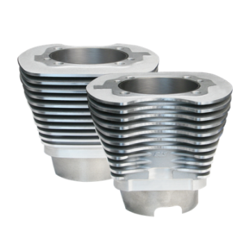 Picture of S&S Cycle 07-16 BT 11 Fin 4-1-8in Bore Cylinder Set For 117in & 117in Dish Hot Set Up Kit - Silver
