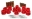 Picture of Energy Suspension 87-92 Toyota Supra Red Front Control Arm Bushing Set