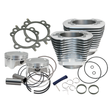 Picture of S&S Cycle 07-17 BT 107in Bolt-In Big Bore Kit - Silver