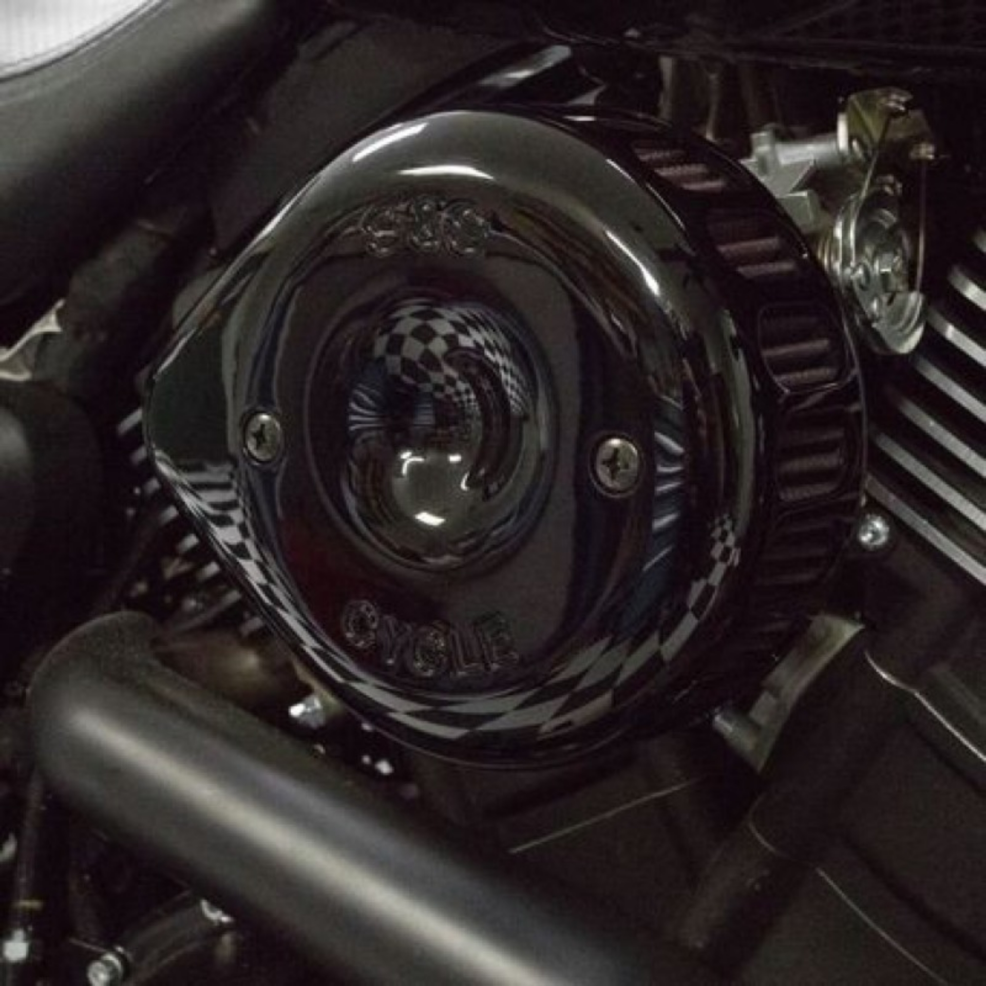 Picture of S&S Cycle 2014+ XG500-XG750 Models Stealth Air Cleaner Kit w- Gloss Black Mini Teardrop Cover