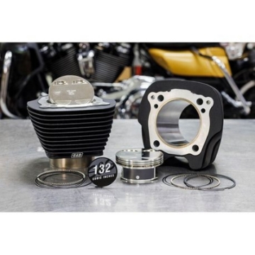 Picture of S&S Cycle 2017+ M8 Models 4-320in Bore 4-500in Stroke Cylinder Kit - Wrinkle Black w-o Highlight