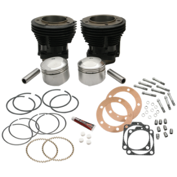 Picture of S&S Cycle 66-84 BT 93in High Compression 3-5-8in Big Bore Cylinder & Piston Kit - Gloss Black