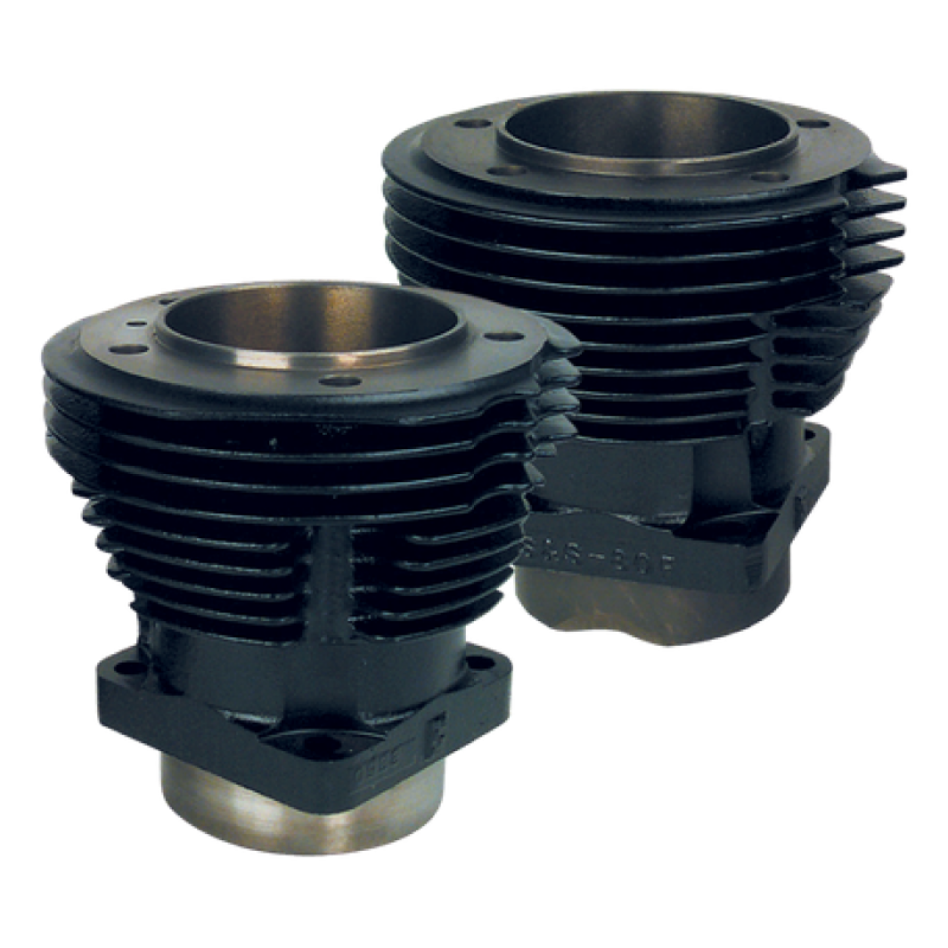 Picture of S&S Cycle 66-84 BT w- S&S 93in Sidewinder Kit 3-5-8in Bore Cylinder Set - Gloss Black