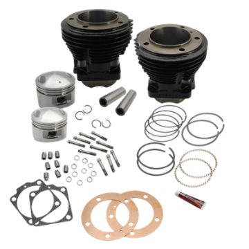 Picture of S&S Cycle 66-84 BT 98in 3-5-8in Big Bore Cylinder &  Piston Kit For S&S SH98 Engines - Gloss Black
