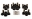 Picture of Energy Suspension 87-92 Toyota Supra Black Rear Control Arm Bushing Set