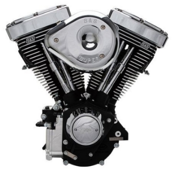 Picture of S&S Cycle 84-98 Carbureted Non-Catalyst BT V80R Complete Assembled Engine - Black Finish