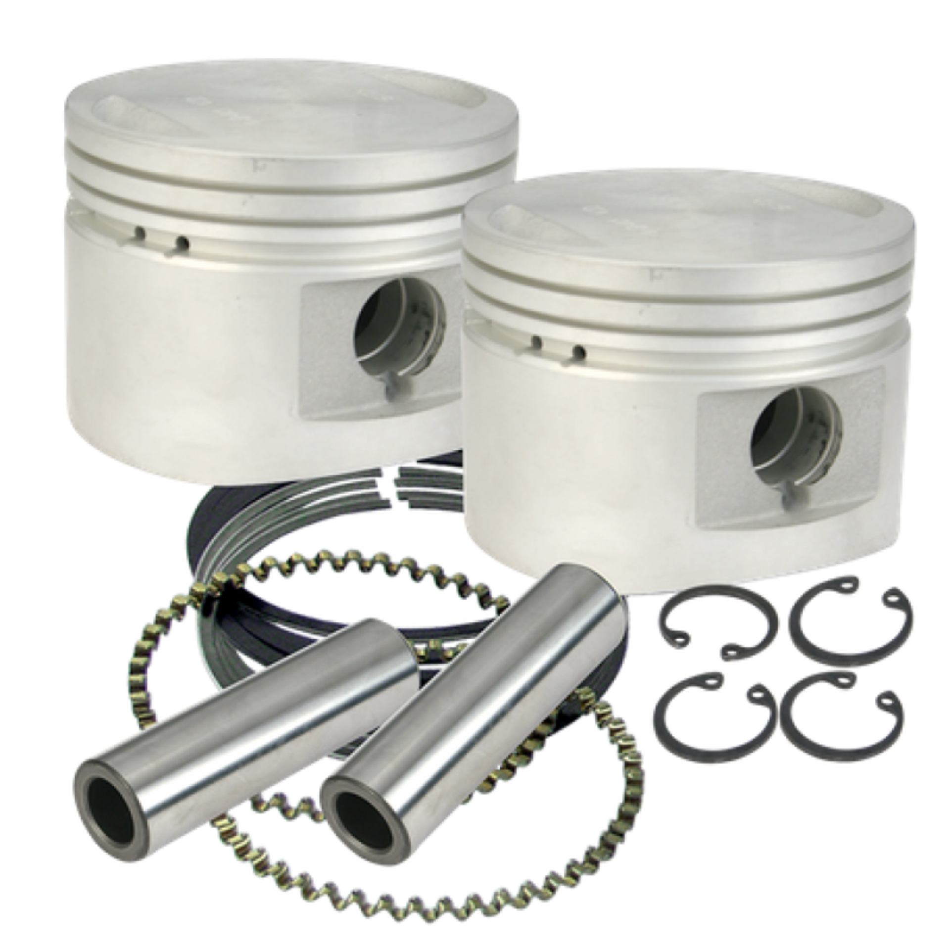 Picture of S&S Cycle 84-99 BT w- Stock Heads -010in 80in Cast Flat-Topped Replacement Piston Kit