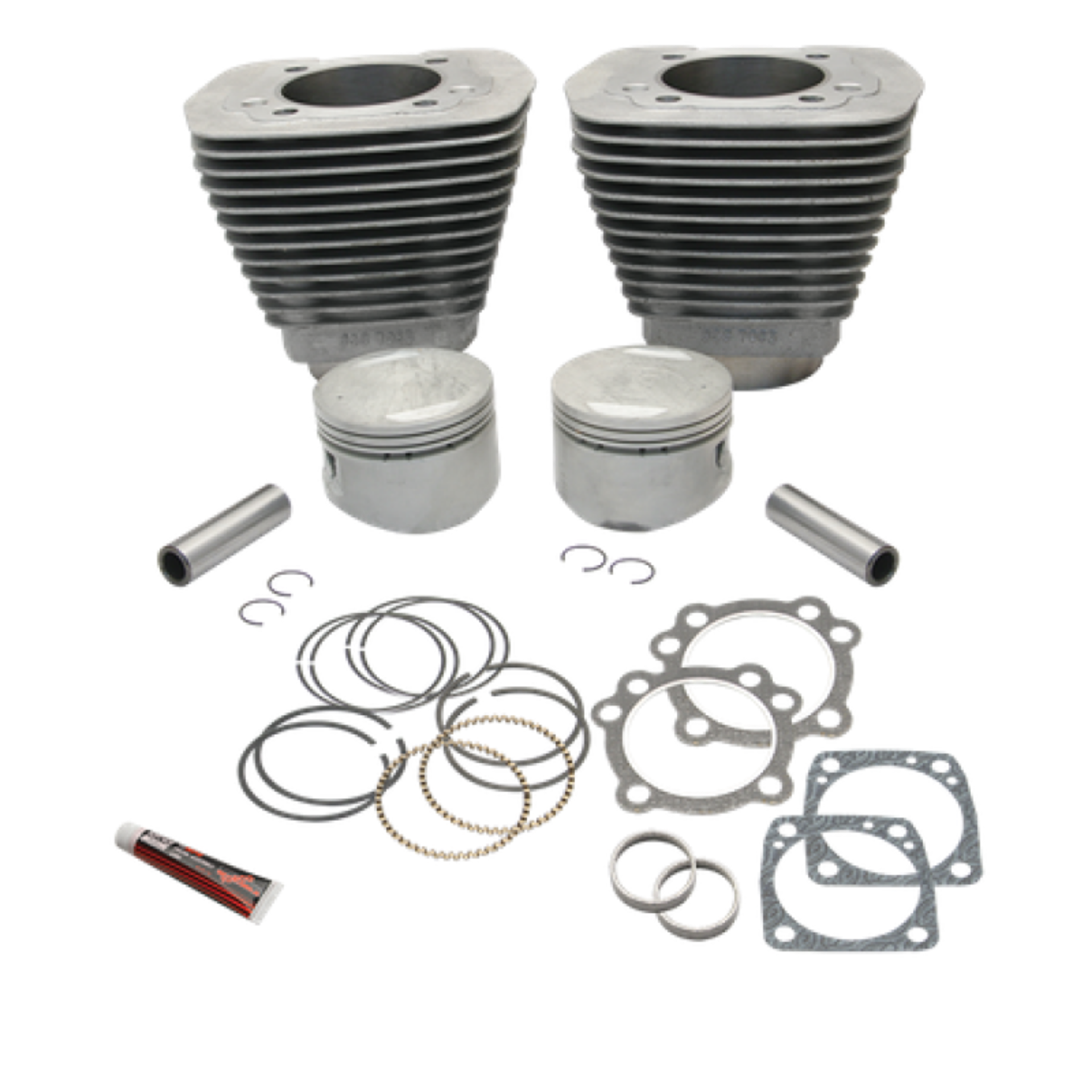 Picture of S&S Cylinder 84-99 BT w-Super Stock Cylinder Heads 89in 3 1-2in Bore Cylinder & Piston Kit - Natural