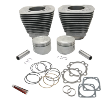 Picture of S&S Cylinder 84-99 BT w-Super Stock Cylinder Heads 89in 3 1-2in Bore Cylinder & Piston Kit - Natural