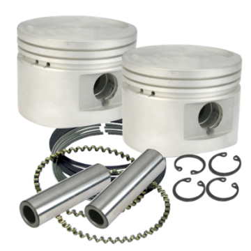 Picture of S&S Cycle 84-99 BT w- Stock Heads Standard 80in Cast Flat-Topped Replacement Piston Kit
