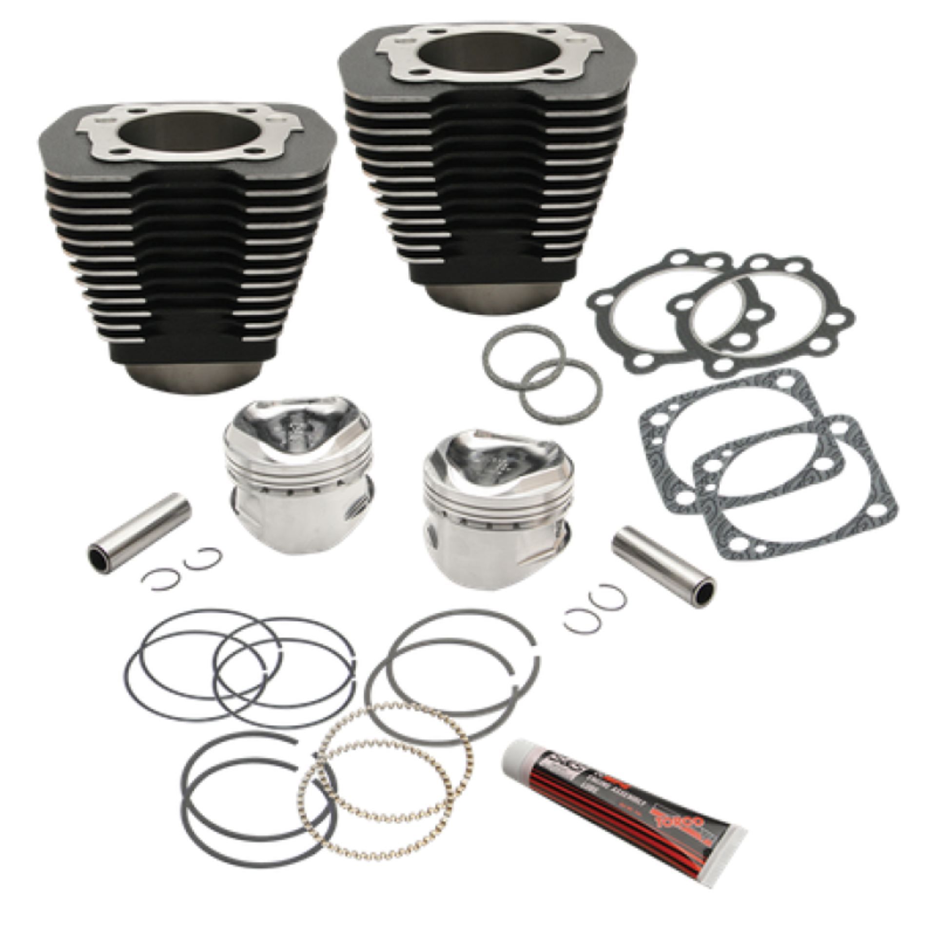 Picture of S&S Cycle 84-99 BT 96in 3-5-8in Big Bore Cylinder & Piston Kit For S&S SH96 Engines - Wrinkle Black