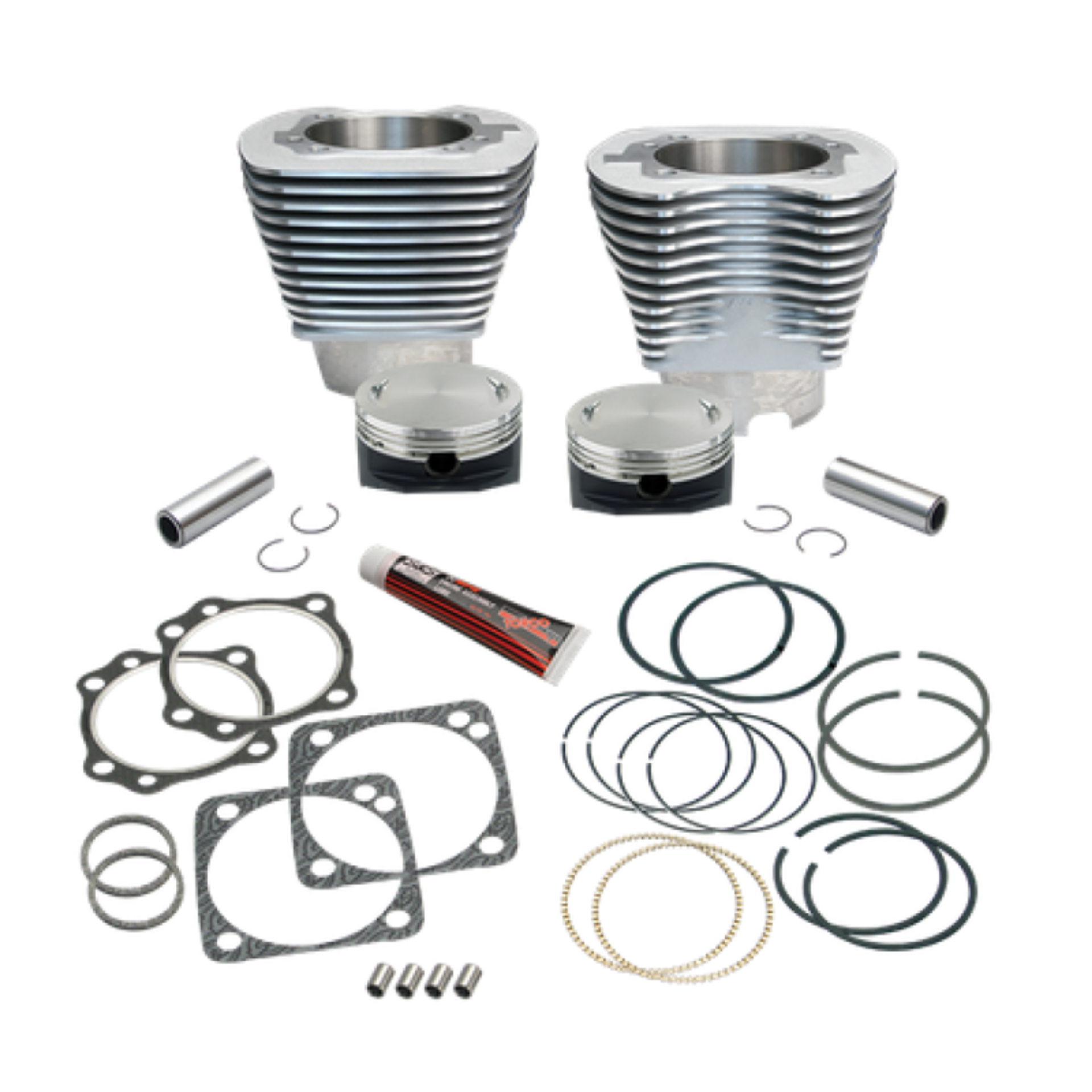 Picture of S&S Cycle 84-99 BT 4-1-8in Bore Cylinder Set w- Pistons For 117in V-Series Engines - Natural