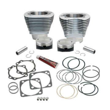 Picture of S&S Cycle 84-99 BT 4-1-8in Bore Cylinder Set w- Pistons For 117in V-Series Engines - Natural