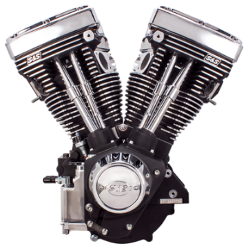 Picture of S&S Cycle 84-99 BT V111 Long Block Engine - Wrinkle Black