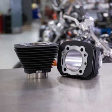 Picture of S&S Cycle 86-19 Sportster Models 3-1-2in Bore Cylinder Set - Wrinkle Black
