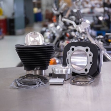 Picture of S&S Cycle 86-21 Sportster Models High Compression 1250cc Conversion Kit - Wrinkle Black