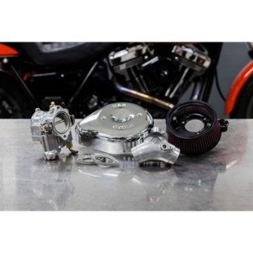 Picture of S&S Cycle 99-05 BT Super G Carburetor & Stealth Air Cleaner Kit w- Chrome Teardrop