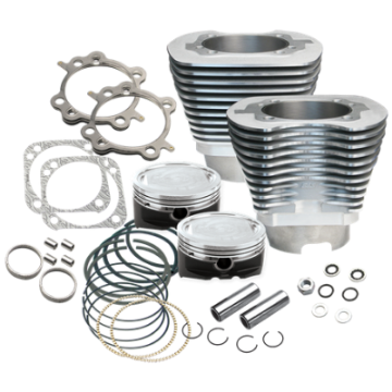Picture of S&S Cycle 99-06 BT 4-1-8in Bore Cylinder & Piston Kit - Silver