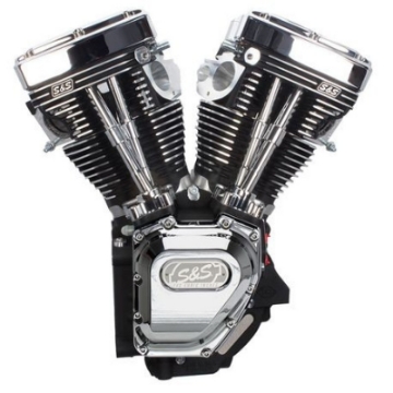 Picture of S&S Cycle 99-06 BT T134 Assembled Long Block Engine - Wrinkle Black