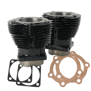 Picture of S&S Cycle 36-47 UHV Engines 3-5-8in Bore Cylinder Set - Hi-Temp Black