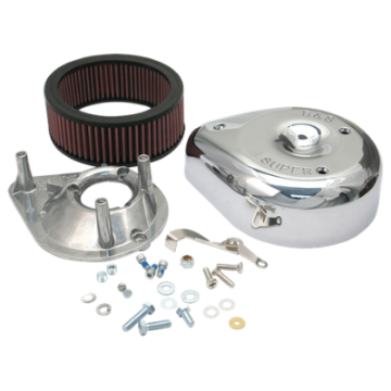 Picture of S&S Cycle 55-84 BT-57-85 Sportster Models Teardrop Air Cleaner Kit for S&S Super E-G Carb