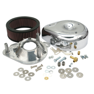 Picture of S&S Cycle 84-92 BT-86-90 Sportster Models Teardrop Chrome Air Cleaner Cover for S&S Super E-G Carb