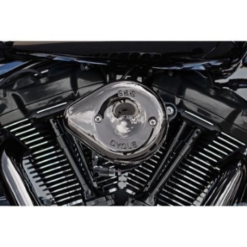 Picture of S&S Cycle Lava Stealth Mini Teardrop Air Cleaner Cover - Chrome