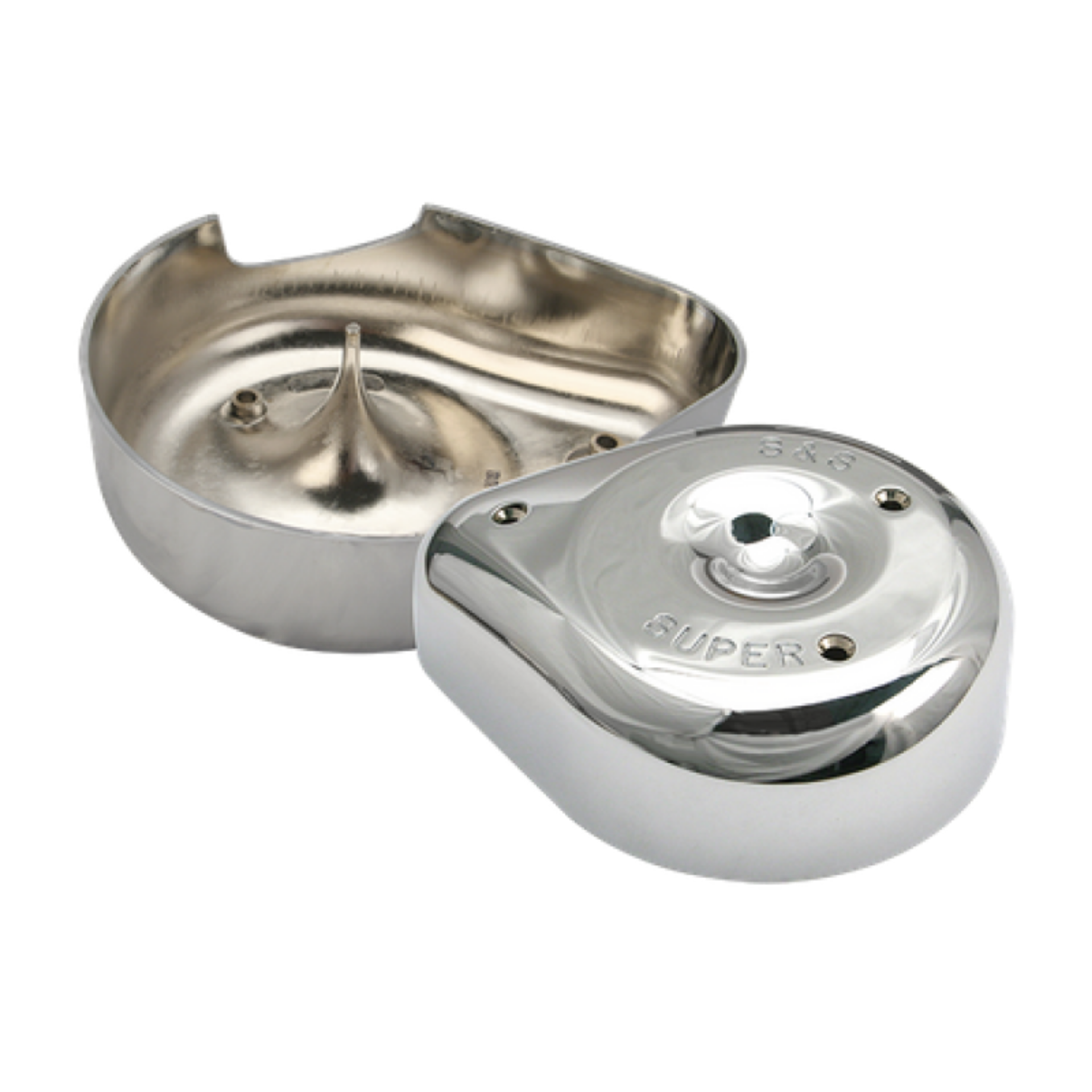 Picture of S&S Cycle 66-84 BT w- 5 Gal Tanks Notched Teardrop Air Cleaner Cover For Super E-G Carbs