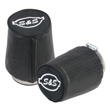 Picture of S&S Cycle Air Filter Cover For Tapered S&S Tuned Induction Filters - Black Nylon - 2 Pack