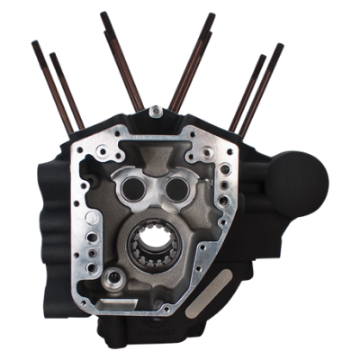 Picture of S&S Cycle 07-16 BT Engines w- Stock Bore Super Stock T2 Crankcase - Wrinkle Black