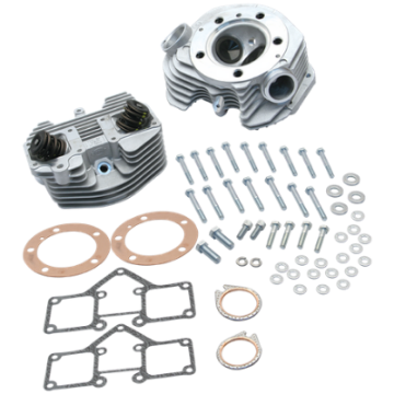 Picture of S&S Cycle 79-84 BT Super Stock 3-5-8in Bore Band Style Dual Plug Cylinder Head Kit - Natural
