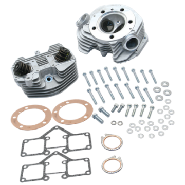 Picture of S&S Cycle 79-84 BT Super Stock 3-5-8in Bore Band Style Single Plug Cylinder Head Kit - Natural
