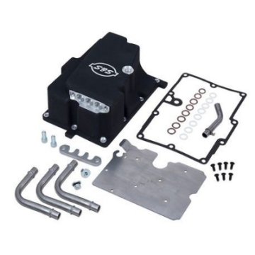 Picture of S&S Cycle 2006 Dyna Models Oil Supply Line Installation Kit - Wrinkle Black