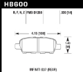 Picture of Hawk Infiniti G35 Sport-G37 - 08-10 Nissan Rogue - 07-09 Sentra SE-R - 10 Sentra SE-R M-T Performanc
