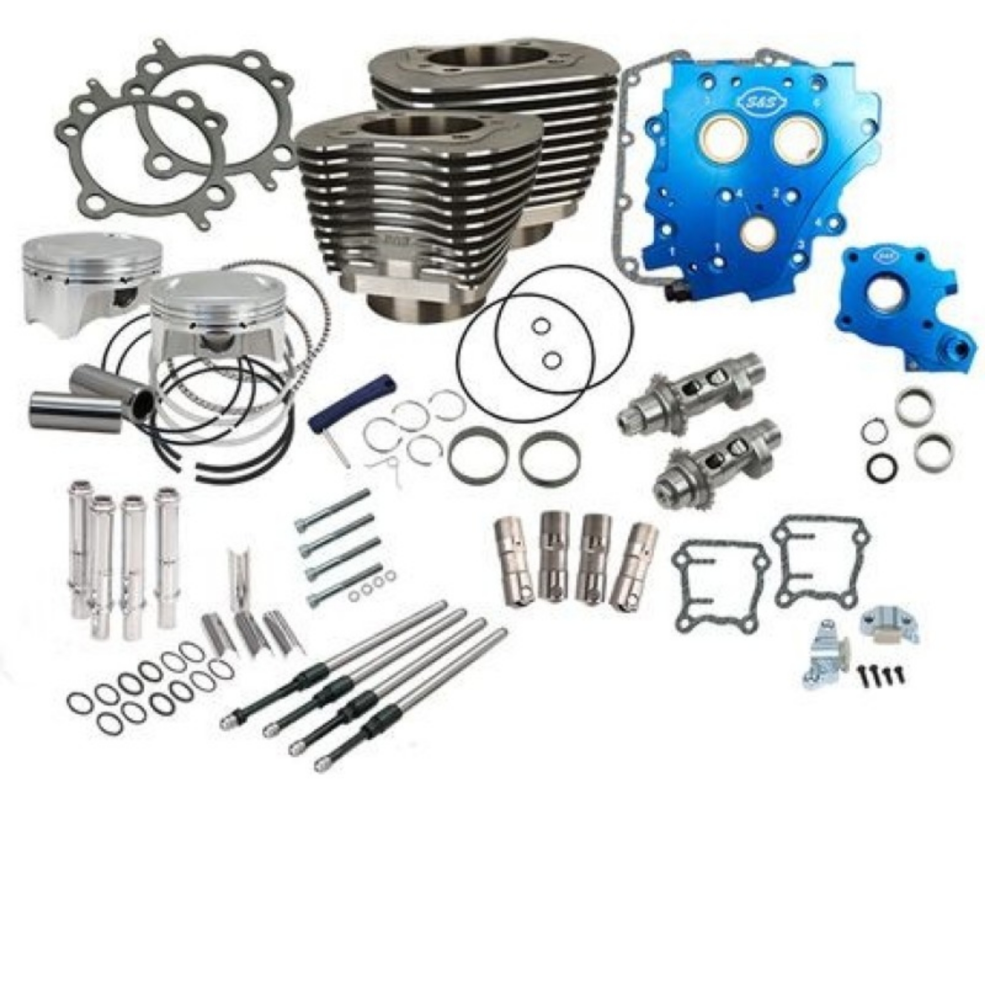 Picture of S&S Cycle 07-17 BT 110in Power Package - Wrinkle Black