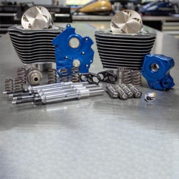 Picture of S&S Cycle 2017+ M8 124in CI Oil Cooled Power Pack w- Chrome Pushrod Tubes
