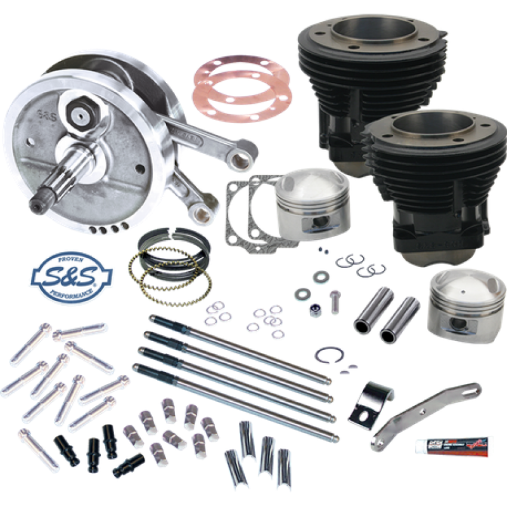 Picture of S&S Cycle 70-84 BT 96in Sidewinder Big Bore Stroker Kit - Gloss Black