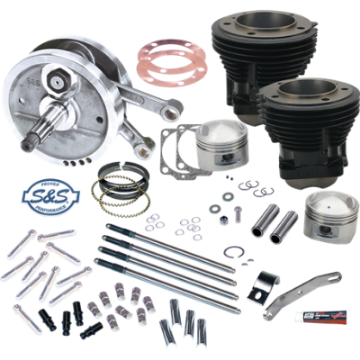 Picture of S&S Cycle 70-84 BT 96in Sidewinder Big Bore Stroker Kit - Gloss Black