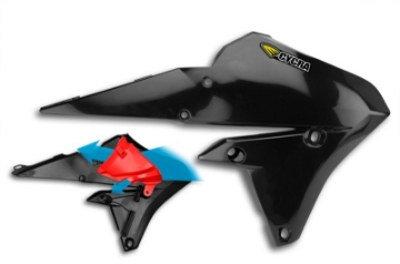 Picture of Cycra 14-19 Yamaha WR250F-450F-YZ250-450FX Powerflow Radiator Shrouds - Black