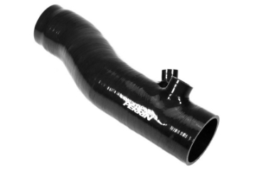 Picture of PERRIN 22-24 Subaru WRX - 20-25 LGT & OBXT Turbo Inlet Hose w-Turbo Adapter Flange Long - Black