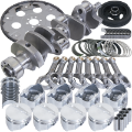 Picture of Eagle Chevrolet 350 Balanced 1Pc Rear Seal Rotating Assembly Kit -030 Bore Dome 168 Tooth Flex Plate