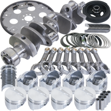 Picture of Eagle Chevrolet 350 Balanced 1Pc Rear Seal Rotating Assembly Kit -030 Bore Dome 168 Tooth Flex Plate