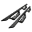 Picture of Westin 05-22 Toyota Tacoma Double Cab Outlaw Drop Nerf Step Bars - Textured Black